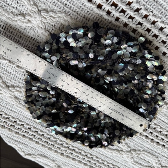 Vintage Black Sequin Hat main image 4